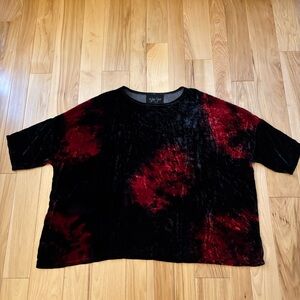 Kyla Seo Velvet Boho Handmade Top